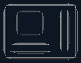 Art Deco border for invitations.