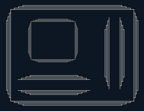 Art Deco border for invitations.