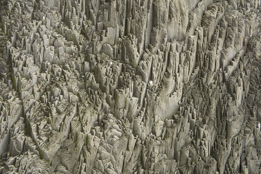 Basalt columns texture