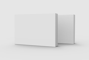 standing flat blank boxes