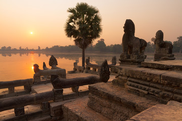 Srah Srang Temple, Angkor Wat, Cambodia - obrazy, fototapety, plakaty