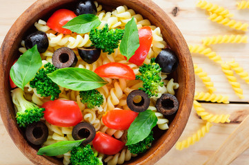 Rotini pasta salad