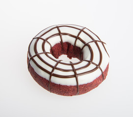 donut or chocolate donut on a background.
