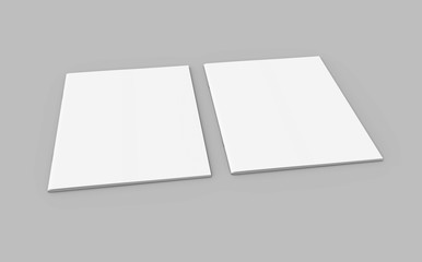 Blank magazine or booklet template