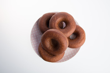 donut or fresh donut on a background.