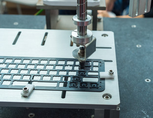 artificial intelligence machine at industrial manufacture factory,Smart factory industry 4.0 concept.