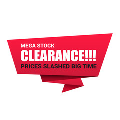 Cearance sale tag