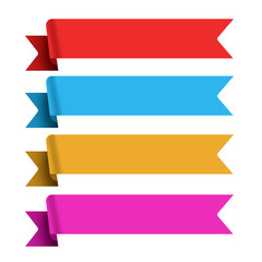 Colorful bookmarks and arrows for text 
