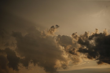 Clouds after thunderstorm