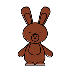 cute and tender rabbit vector illustration design