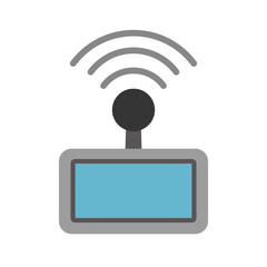 Drone remote control icon vector illustration design