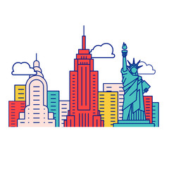 Iconic New York Symbols And Buildings