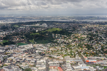 Aerial view of Auckland city, New Zealand