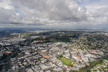 Naklejka premium Aerial view of Auckland city, New Zealand