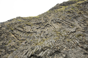 Basalt columns texture