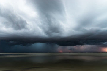 Cloudscape scene before a rainfall