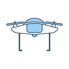 drone flying technology icon vector illustration design