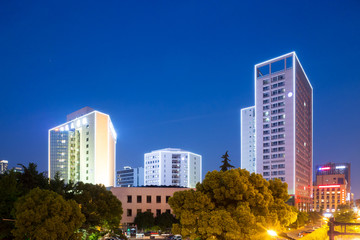 Fototapeta na wymiar modern buildings in midtown of modern city