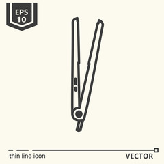 Obraz premium Thin line icon - straightener