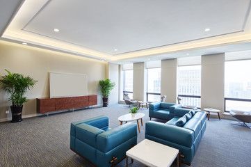 modern spacious living room interior