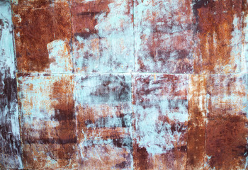 Rusty Colorful Old and vintage grunge background, copy space, poster for your design..