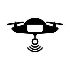 drone flying technology with camera vector illustration design