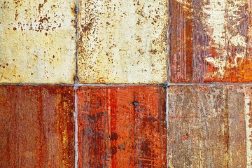 Rust on steel plate
