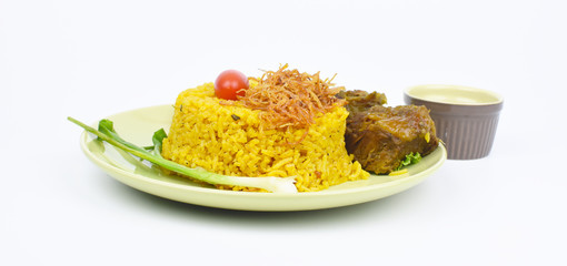yellow rice with beef