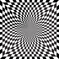 Optical illusion. Seamless pattern