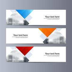 Abstract vector banner business background