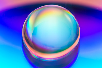 water drops on colorful background