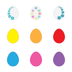 set decorated easter egg 