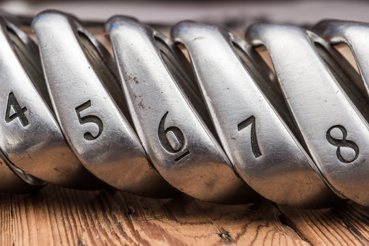 set of golf irons