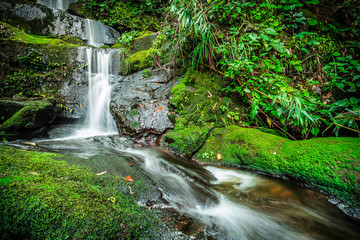 Sai Thip Waterfall at Phu Soi Dao National Park, Uttaradit, Thailand