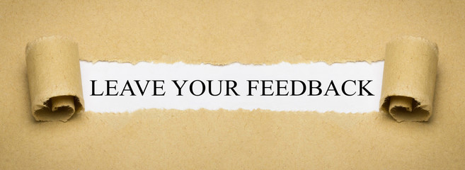 Leave your Feedback