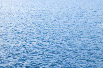 Blue sea surface with waves