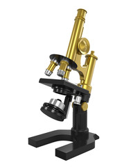 Antique Microscope Isolated