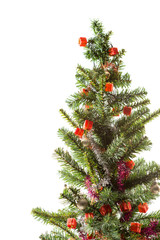 Christmas tree on white background