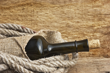 Old  bottle of wine