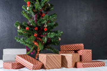 Christmas tree with gift box