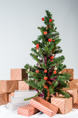 Christmas tree with gift box