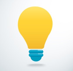 light bulb icon vector, creative concept