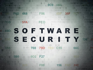 Protection concept: Software Security on Digital Data Paper background