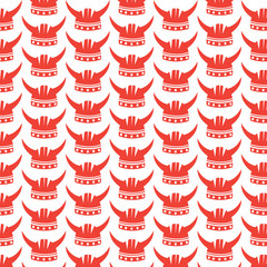 Pattern background Viking Helmet Icon