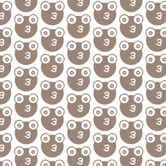Obraz premium Pattern background Frog Icon
