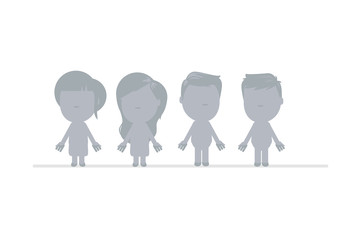 Human silhouette vector illustration