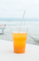 Orange juice in a glass