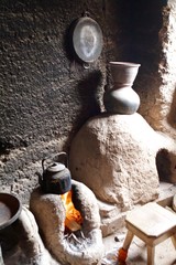 cuisine berbère, Village de l'Atlas, Maroc