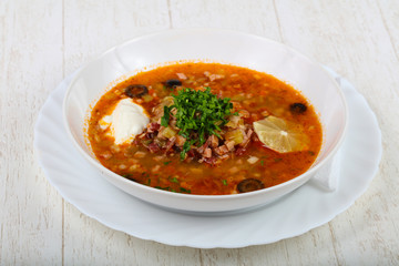 Solyanka mix soup