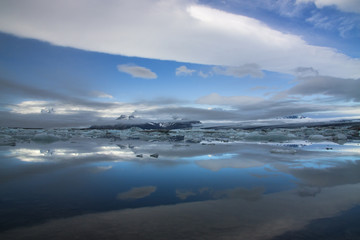 Naklejka na ściany i meble Ice Lagoon./ Jokulsarlon,Iceland